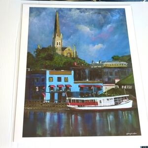 Professional Print of Original Painting By Local Artist Wilmington NC Waterfront